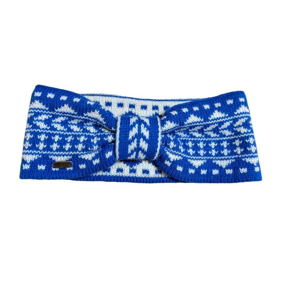 pistil Accessories - Pistil Winter Headband Warm Earmuffs Blue White Scandinavian Nordic Print